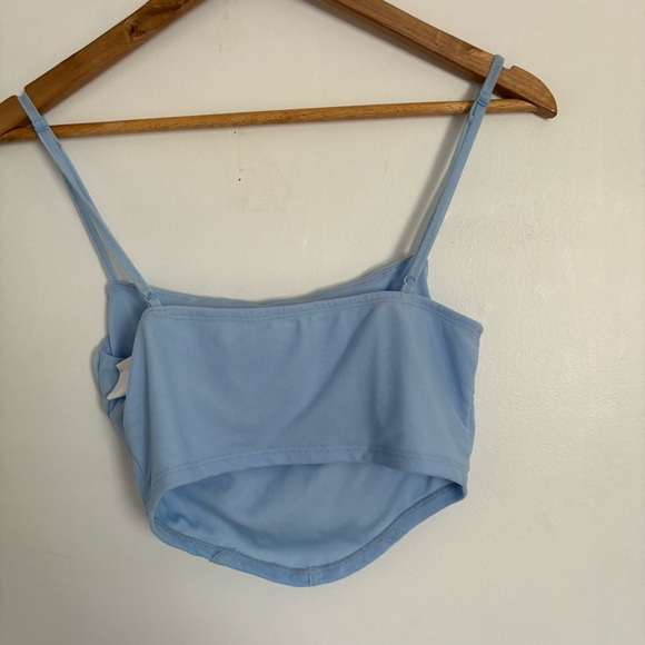 Blue cropped cami top - Picture 2 of 2